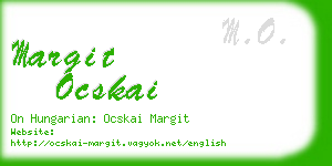 margit ocskai business card